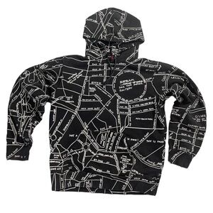 SUPREME GONZ EMBROIDERED MAP HOODED SWEATSHIRT